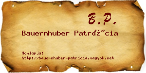 Bauernhuber Patrícia névjegykártya